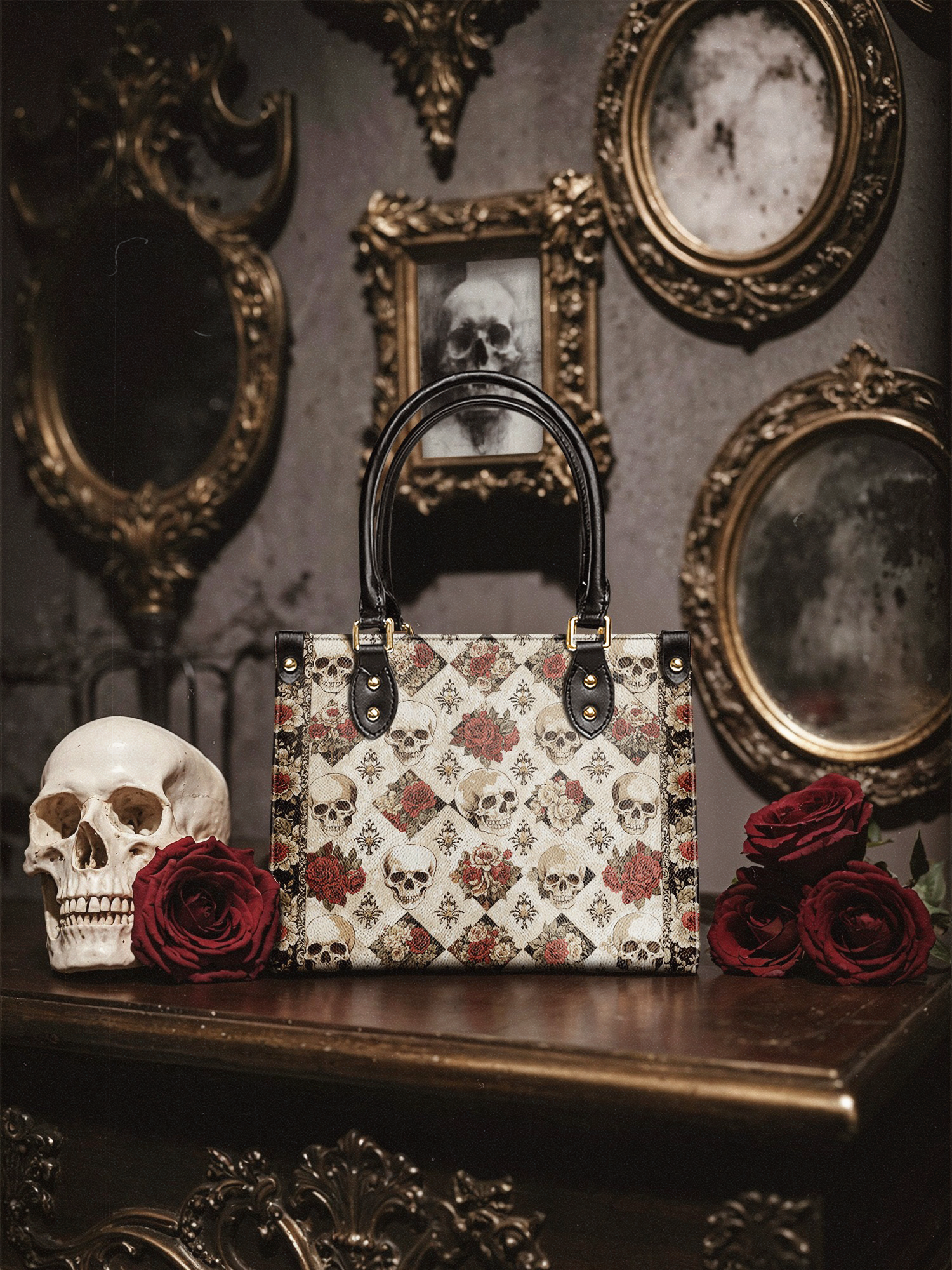 "Mournaire" Small Leather Bag