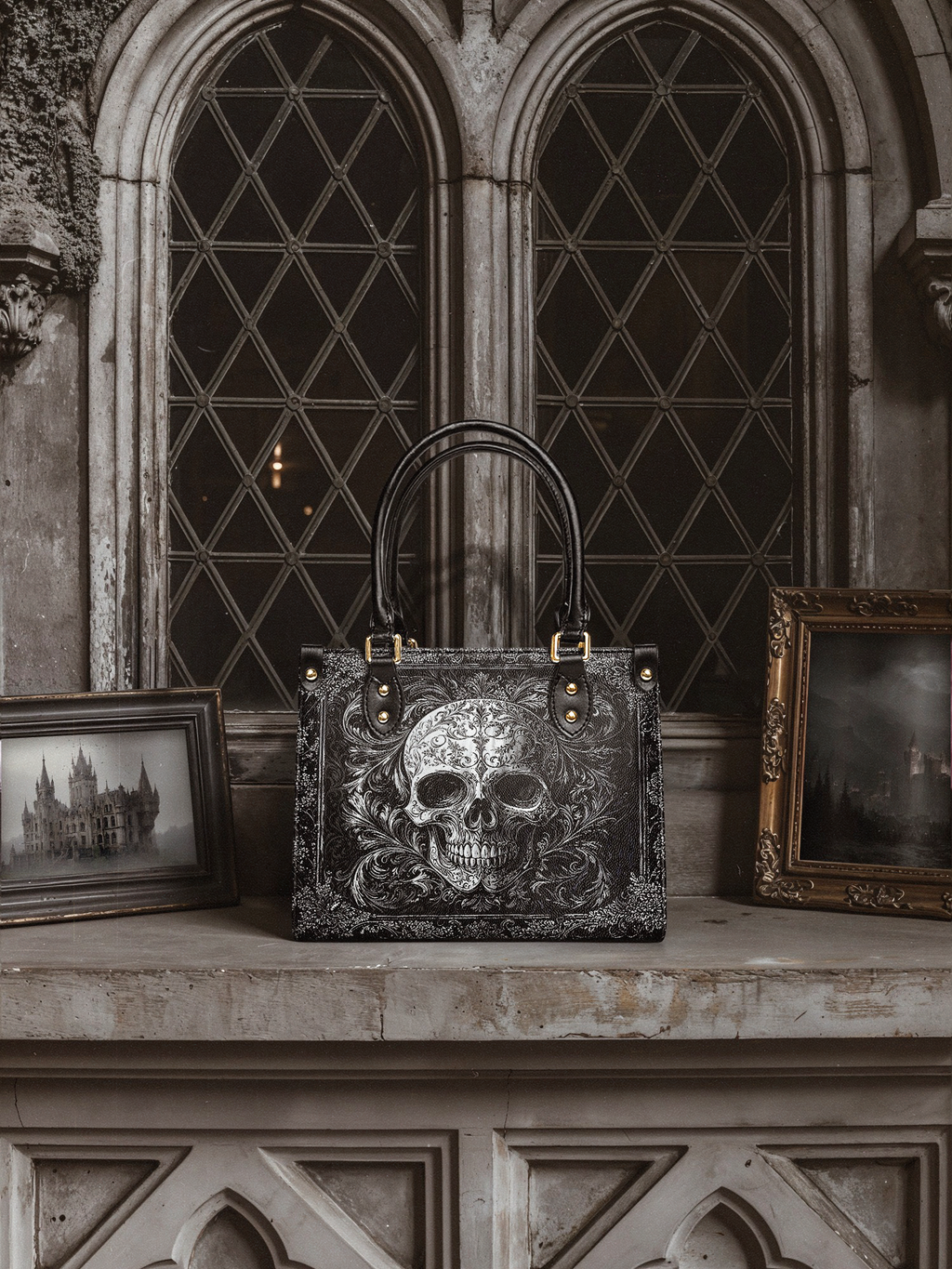 "Obscuria" Small Leather Bag