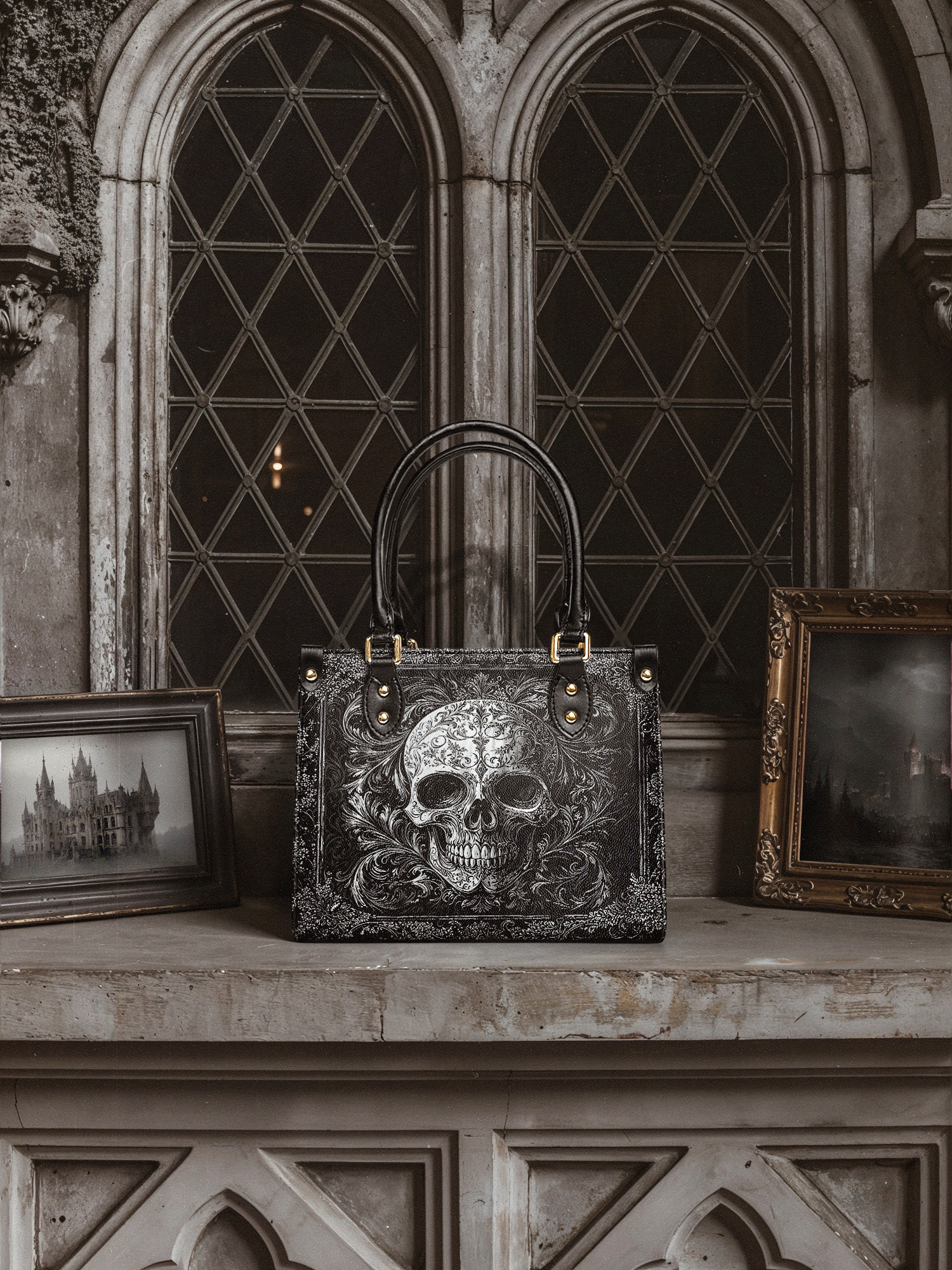 "Obscuria" Small Leather Bag