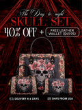 "Roselace" The Day-to-Night Skull Set