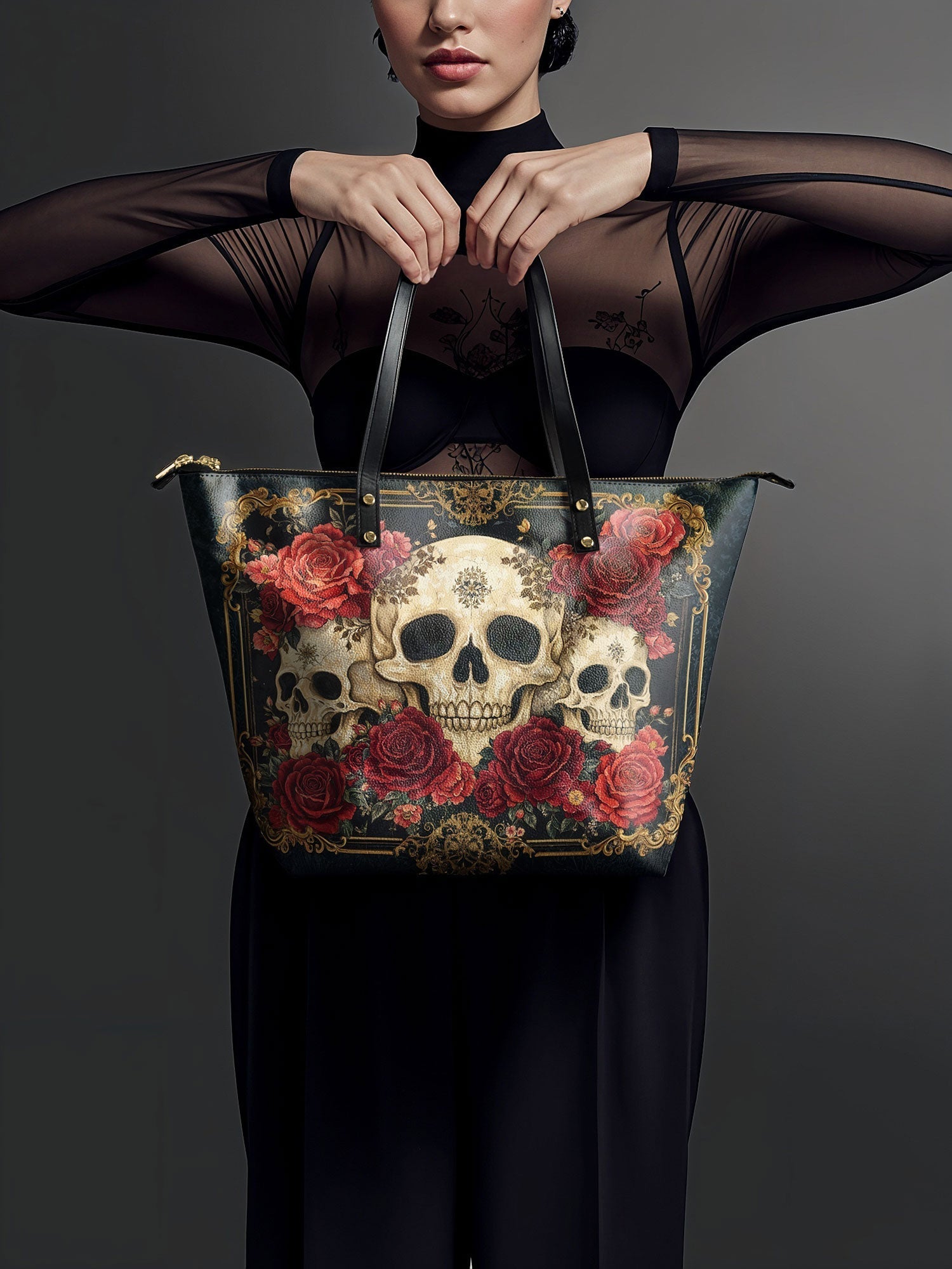 "Bloodrose" The Essentials Day-to-Night Skull Set