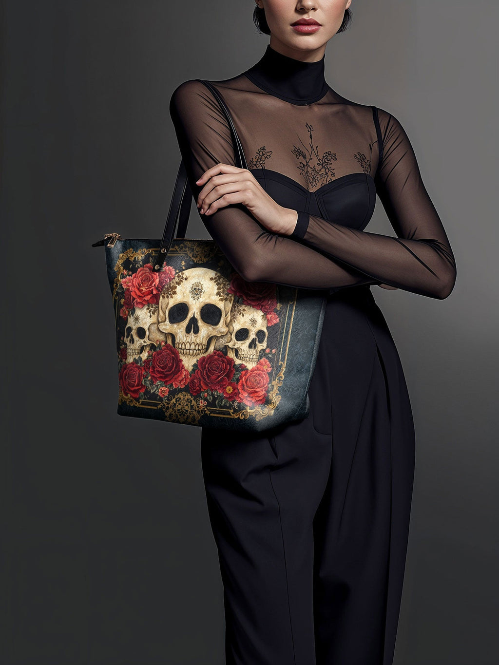 "Bloodrose" The Essentials Day-to-Night Skull Set