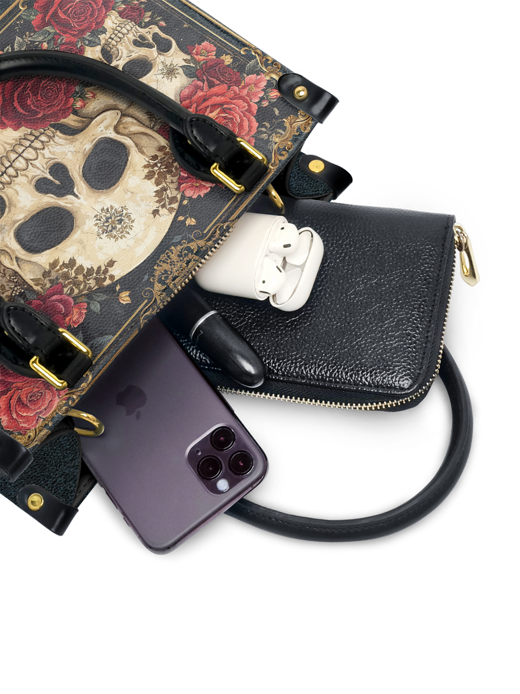 "Bloodrose" Small Leather Bag