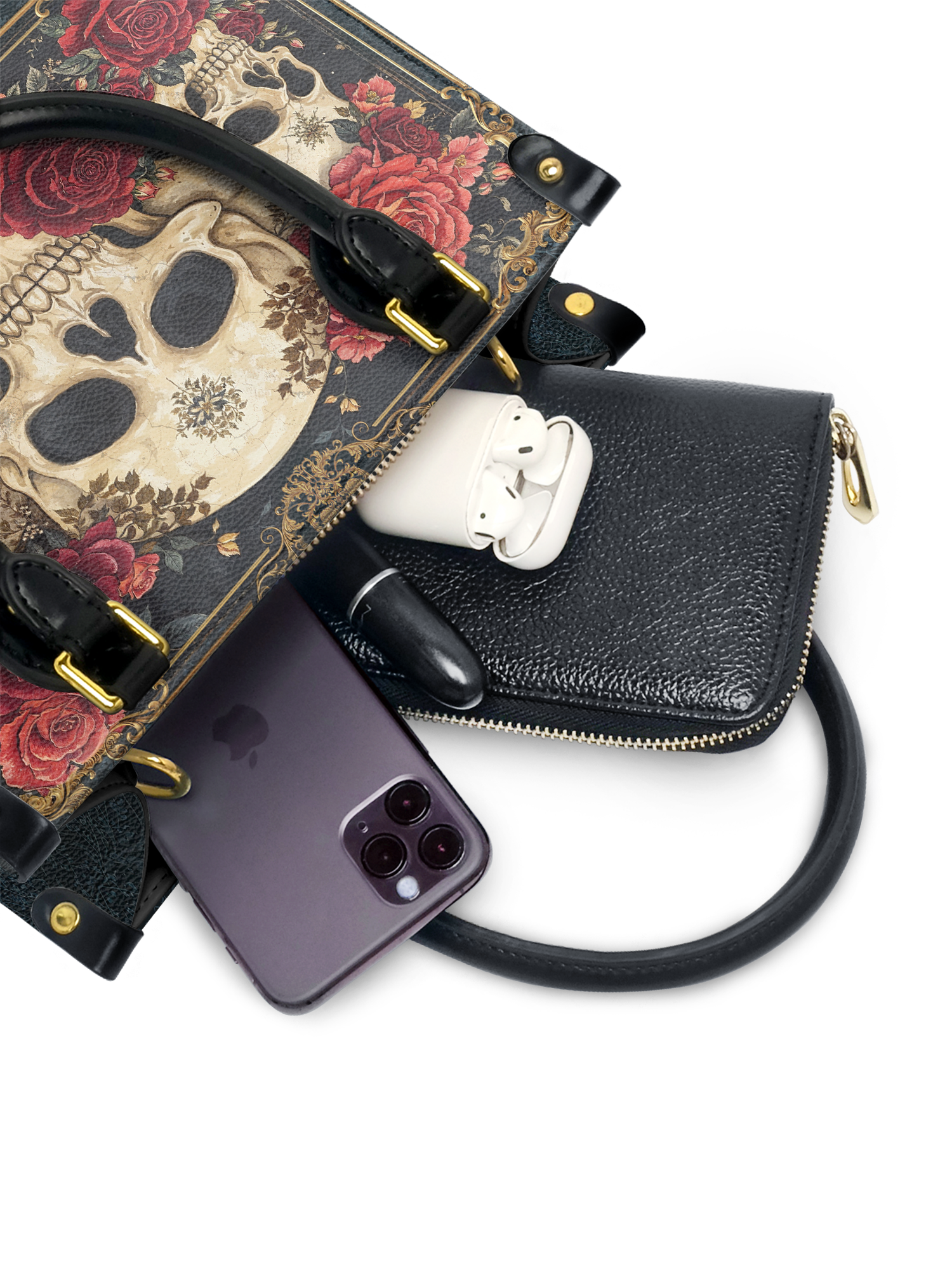 "Bloodrose" Small Leather Bag