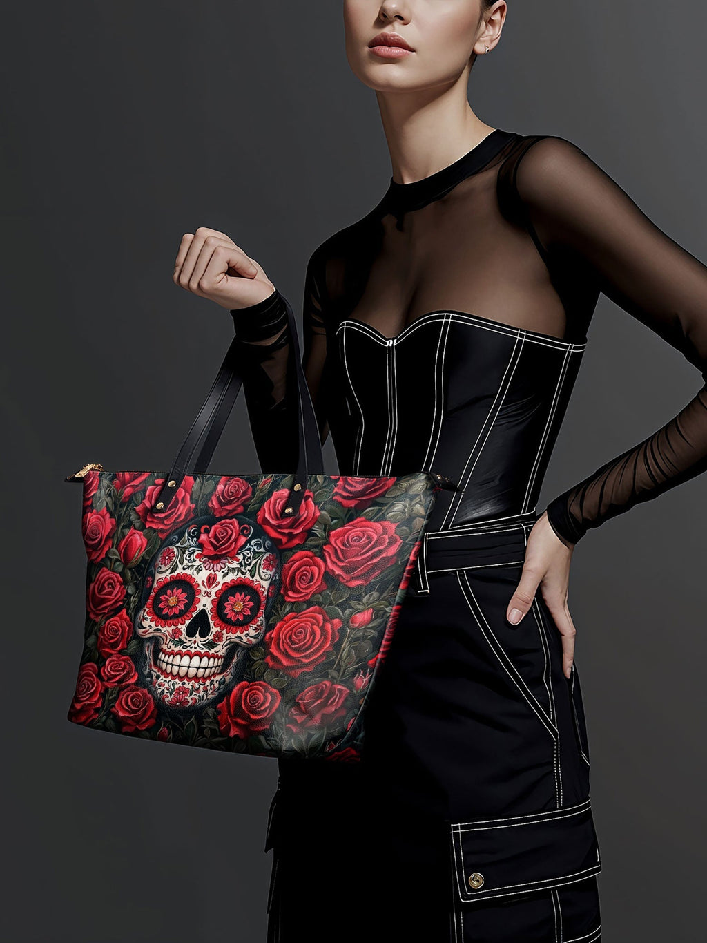 "La Roja" The Essentials Day-to-Night Skull Set