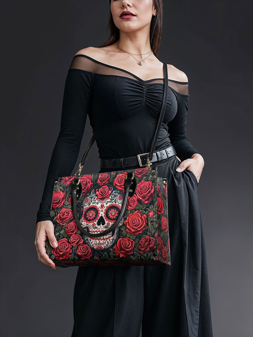 "La Roja" The Day-to-Night Skull Set