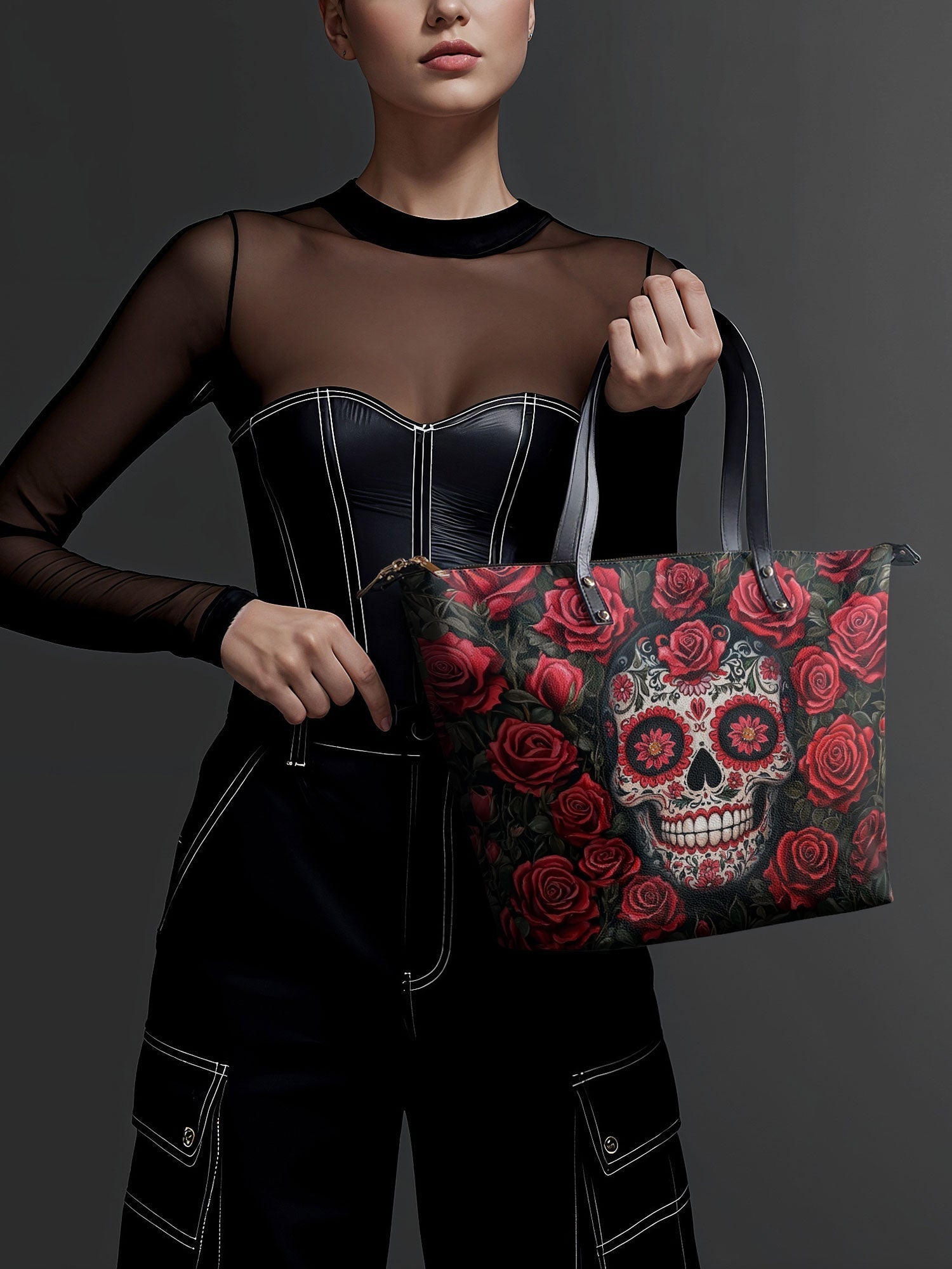 "La Roja" The Essentials Day-to-Night Skull Set