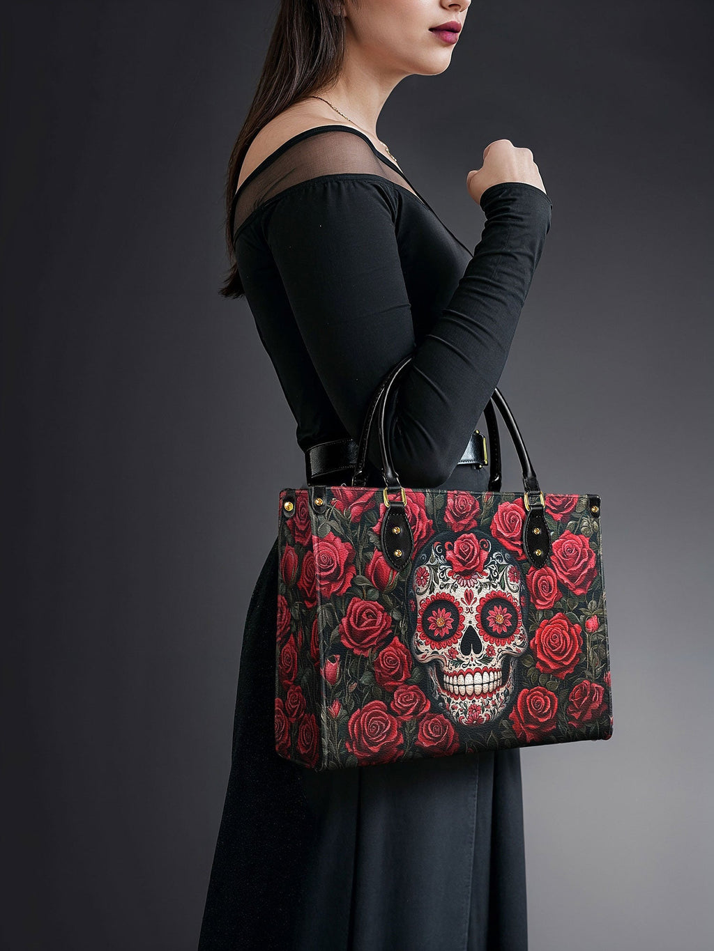 "La Roja" The Day-to-Night Skull Set
