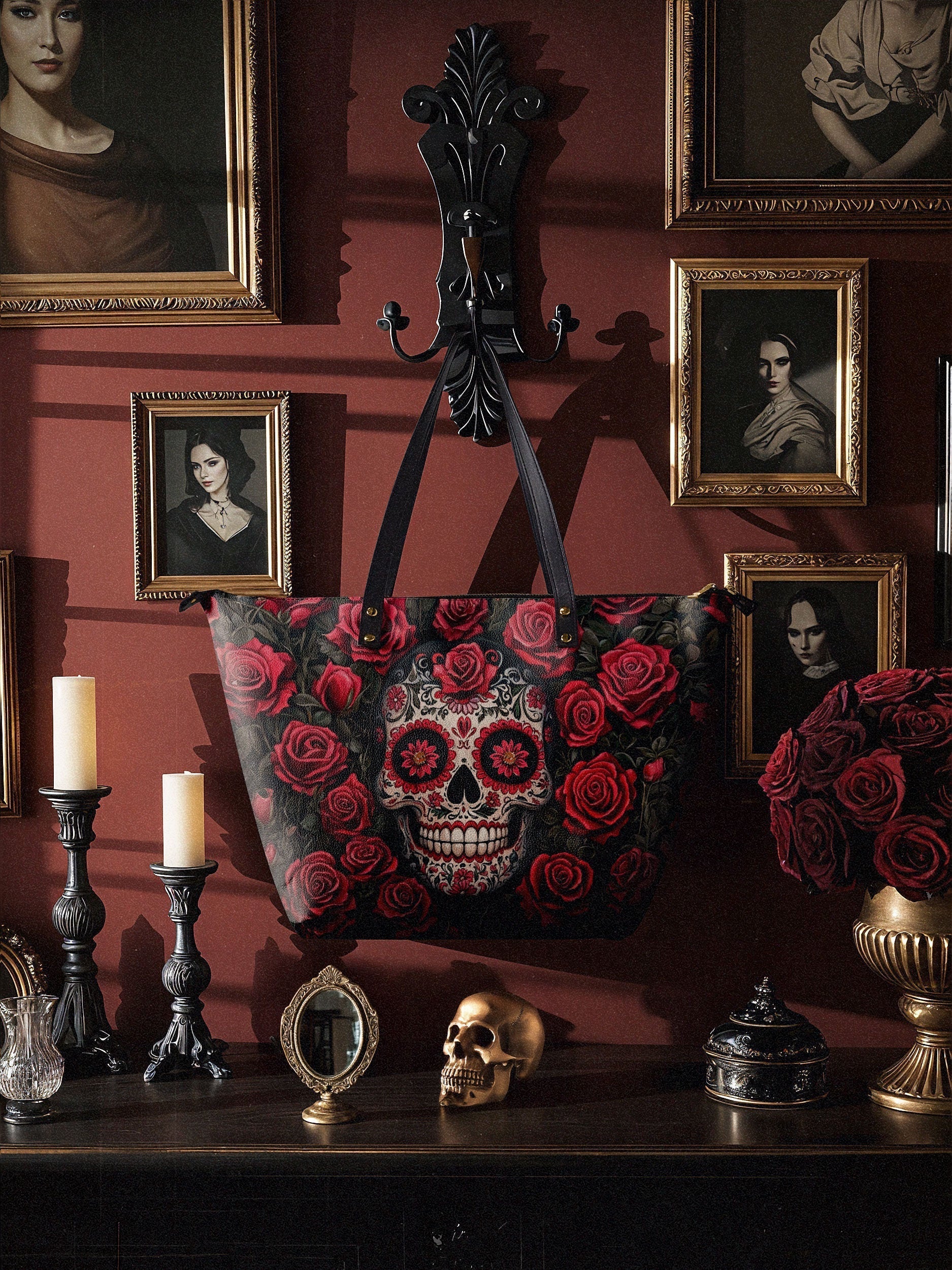 "La Roja" The Essentials Day-to-Night Skull Set