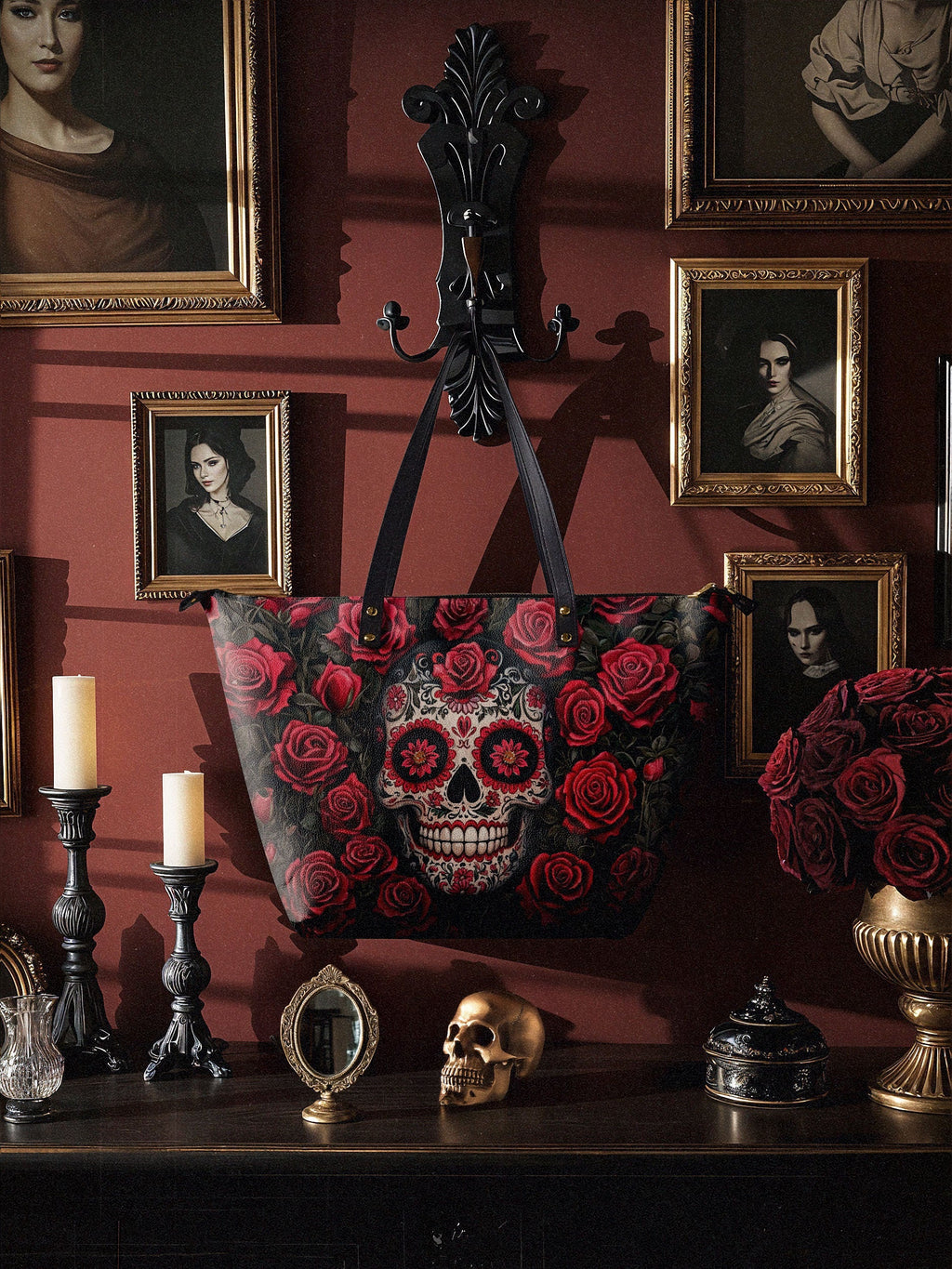 "La Roja" Leather Tote Bag