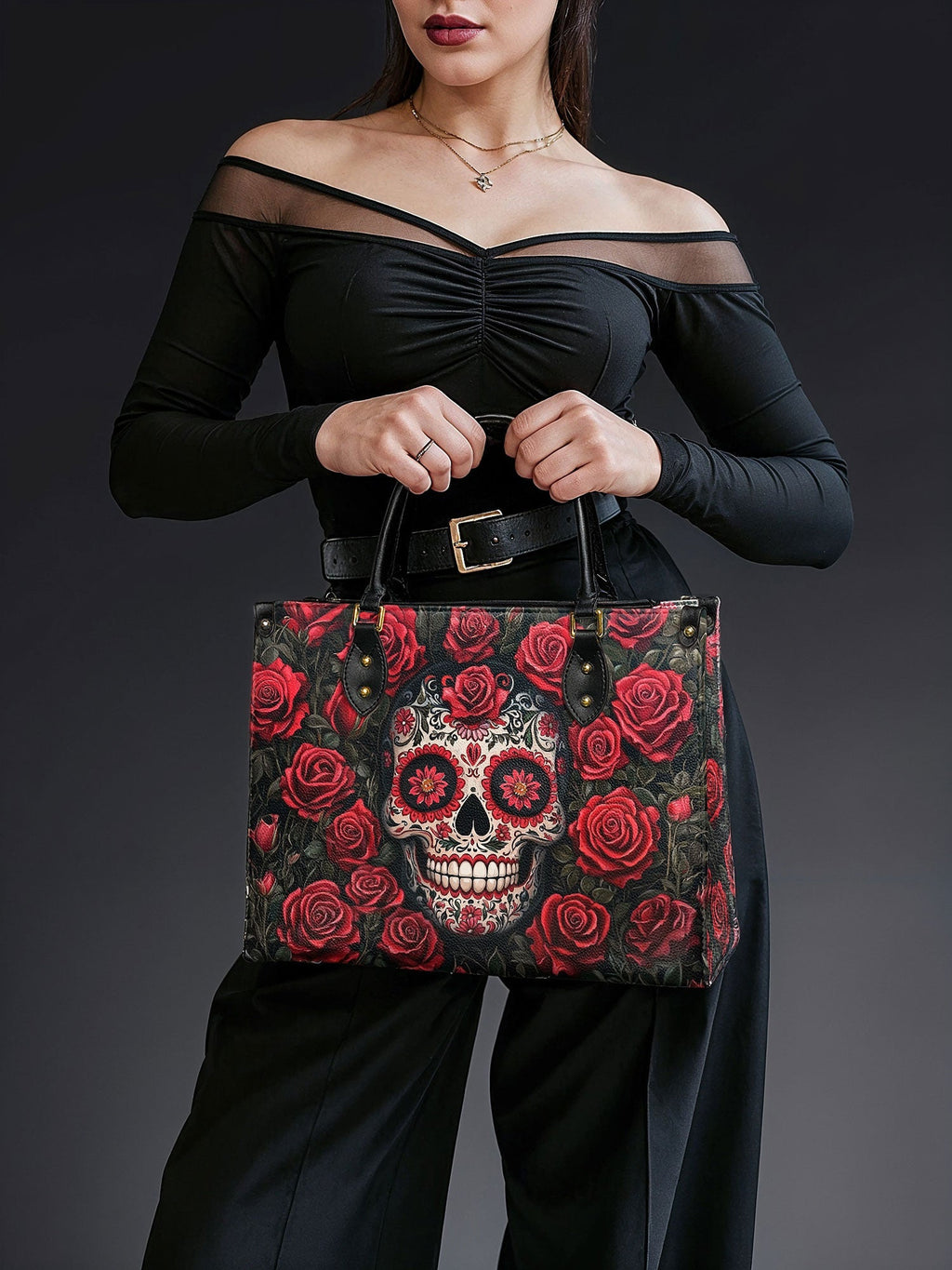 "La Roja" The Day-to-Night Skull Set