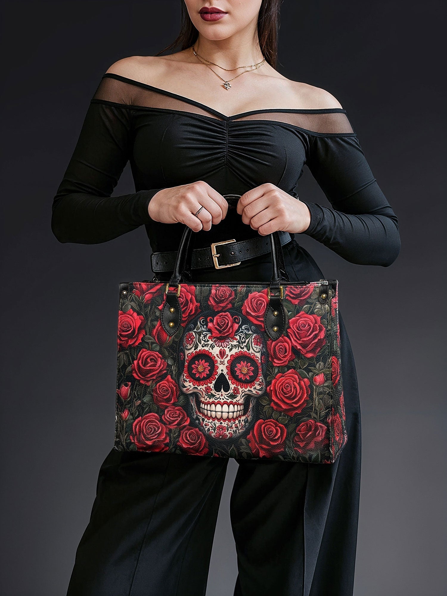 "La Roja" The Day-to-Night Skull Set