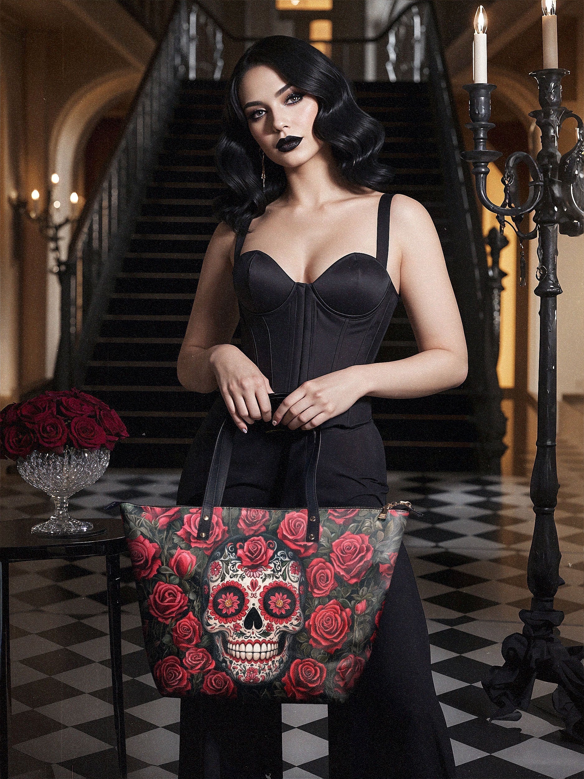 "La Roja" The Essentials Day-to-Night Skull Set